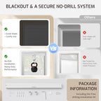 Grandekor No Drill No Tools Cordless Cellular Shades, 29.5" W x 64" H, UV - Image 6
