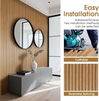 WPC Slat Wall Panels 8 Pack 96" x 8.2", Waterproof Fluted Wall Paneling - Image 4