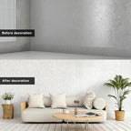 3D Wall Panels Peel and Stick – 2pc X 23.82"x110" PVC Faux Travertine Texture - Image 3