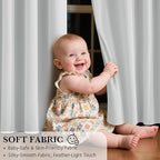 RYB HOME 100% Blackout Doorway Curtains, Closet Curtain - Image 4