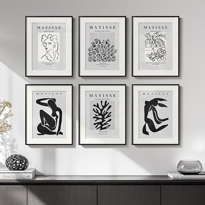 Framed Matisse Wall Art for Living Room, Abstract Aesthetic Pictures for Bedroom - Image 2