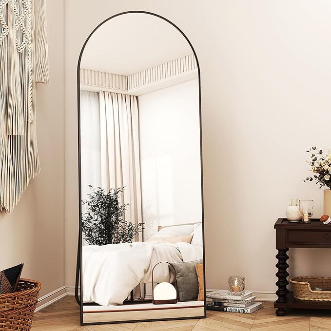 XRAMFY 56"x21" Arched Full Length Mirror Floor Mirrors - Image 5