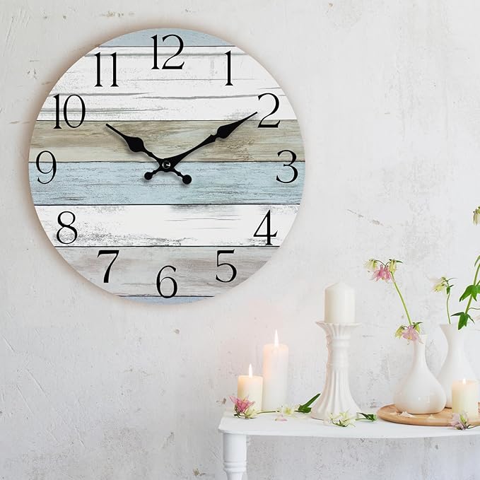 Wall Clock, 14 Inch Wall Clocks Battery Operated Silent Non Ticking, Large - Image 4