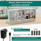 Peakeep Digital Clock, Alarm Clock Battery Backup Powered - Image 2