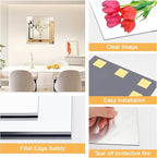 18x18 in Acrylic Mirror Sheet for Wall, 2.5mm Thick Unbreakable Non Glass Body - Image 3
