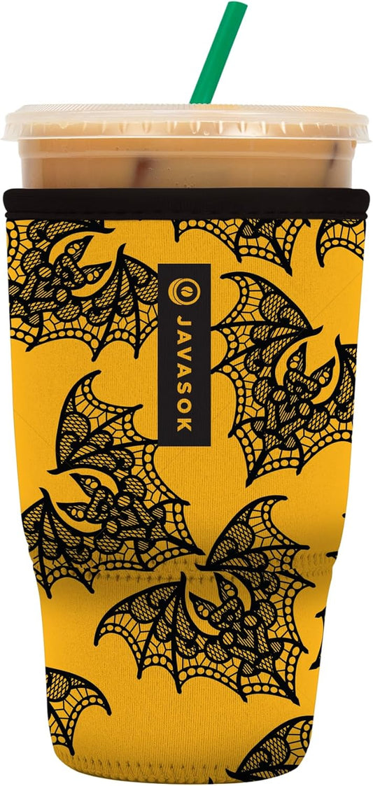 Sok It JavaSok Iced Coffee & Cold Soda Insulated Neoprene Cup Sleeve (Night Flight, Large: 30-32oz)