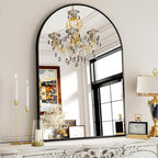 XRAMFY 30x38 Inch Arched Bathroom Mirror - Image 2