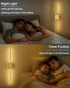 iThird 1 Pack Battery Operated Wall Sconce Light, 360° Rotatable, 4CCT Dimmable - Image 8