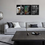 KAWAHONE Motivational Wall Art -Bald Eagle and Lion Inspirational Picture - Image 2