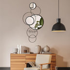 Hicarer Wall Mirror Decorative 41.34'' x 17.72'' Round Modern Metal Wall - Image 6