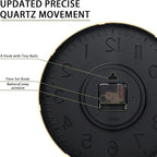 Wall Clocks Battery Operated 12 inch Modern Wall Clock, Silent Non Ticking Wall - Image 9