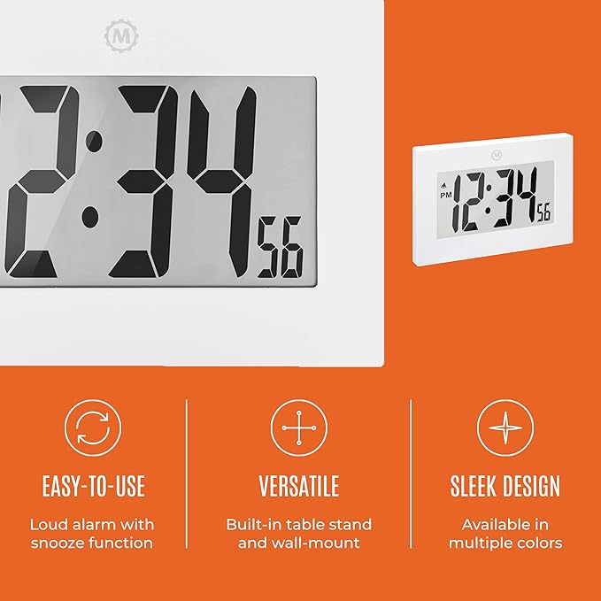 MARATHON Large Digital Wall Clock - Image 6