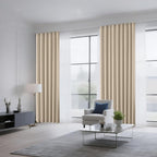 CUCRAF Light Beige Blackout Curtains 90 inch Length 2 Panels Set, Rod Pocket - Image 8