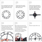 32 Inch Large Wall Clock for Living Room Decor – Easy-Assembly Silent - Image 5