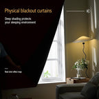 AJAZZ 100% Blackout Self Adhesive Curtains Small Window Short Temporary - Image 2