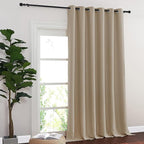 NICETOWN Room Divider Curtain 132 Inches Long, Wide Blackout Sliding Door by NICETOWN