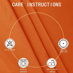 LEMOMO Blackout Curtains 52 x 90 Inch Long Orange Curtains Set of 2 Panels Room - Image 4