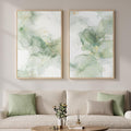 Framed Sage Green Abstract Wall Art by MXART