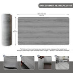 Wood Grain Peel and Stick Floor Tiles – 11.8” Width, Full Roll Length of 394" – - Image 2