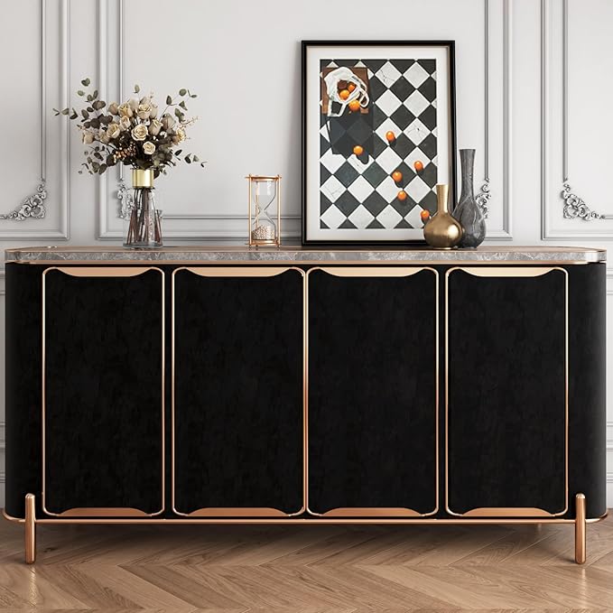 YENHOME 17.7"X393" Black Velvet Wallpaper Peel and Stick Soft Felt Fabric - Image 2
