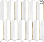 Vamos Tile Peel and Stick Backsplash Seamless Tile, 10-Sheet Stick on Backsplash by VamosTile