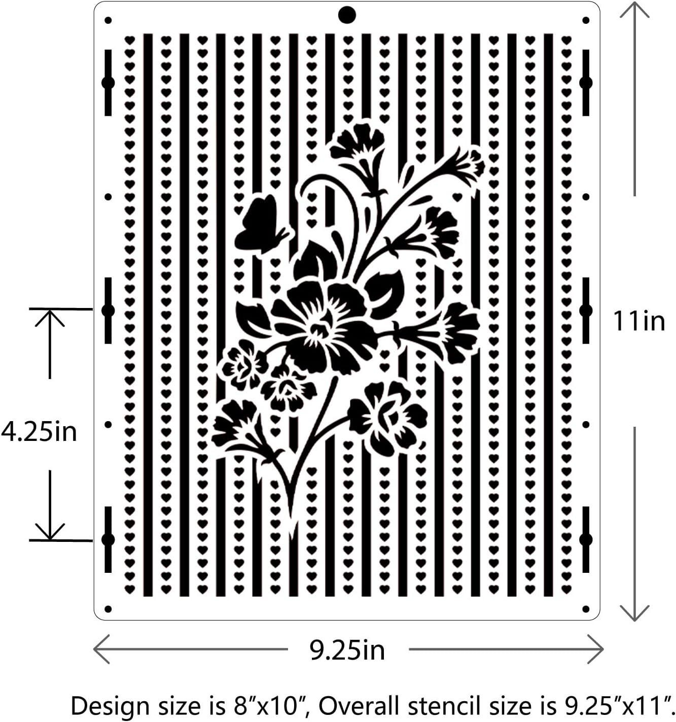 4-Pack Reusable Stencil Set for Crafting, Painting, and DIY Projects – Durable, Versatile, and Easy-to-Use Stencils for Walls, Fabric, Wood, and More