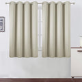 LEMOMO Light Beige Blackout Curtains/52 x 45 Inch Length Kids Curtains/Set of 2 by Lemomo