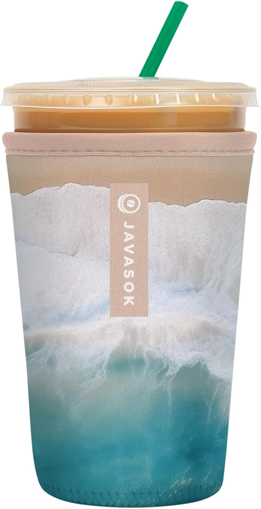 Sok It JavaSok Iced Coffee & Cold Soda Insulated Neoprene Cup Sleeve (Ay, Bay Bay!, Medium: 22-28oz)