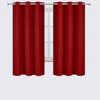 LEMOMO Red Bedroom Blackout Curtains/38 x 63 Inch Long/Set of 2 Curtain - Image 2