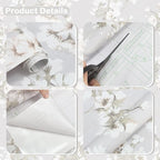 17.3" x 393.7" Floral Peel and Stick Wallpaper Self Adhesive Wallpaper - Image 2