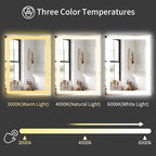 Koonmi 36"x36" LED Mirror for Bathroom, 90CRI Anti-Fog Vanity Mirror - Image 7