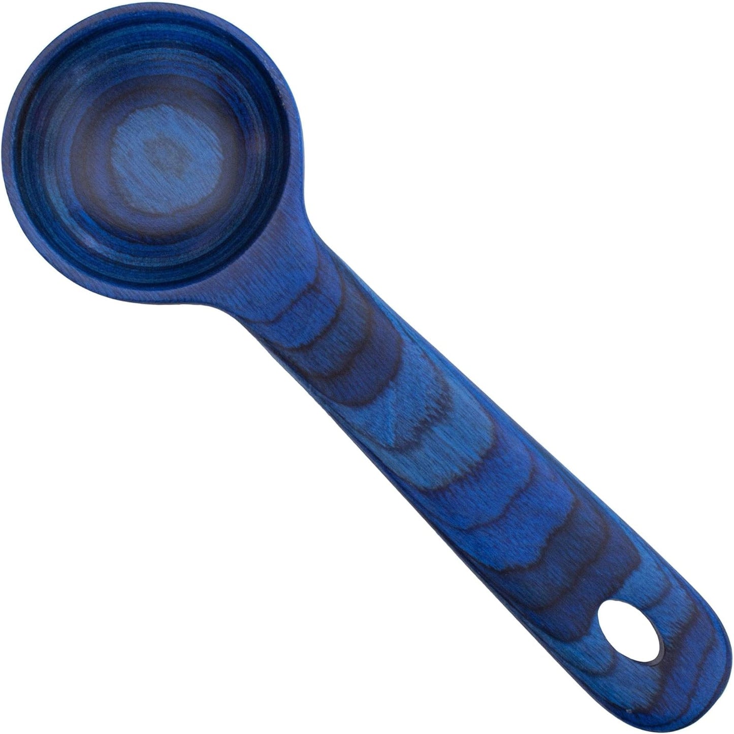 Baltique Malta Collection Wooden Coffee Scoop – Colorful Birch Wood Reusable Scoop for Ground Coffee, Protein Powder & More