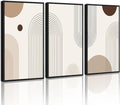 PHOPAGO Boho Wall Art Minimalist Bohemain Framed Wall Printing 16x24in Abstract by PHOPAGO