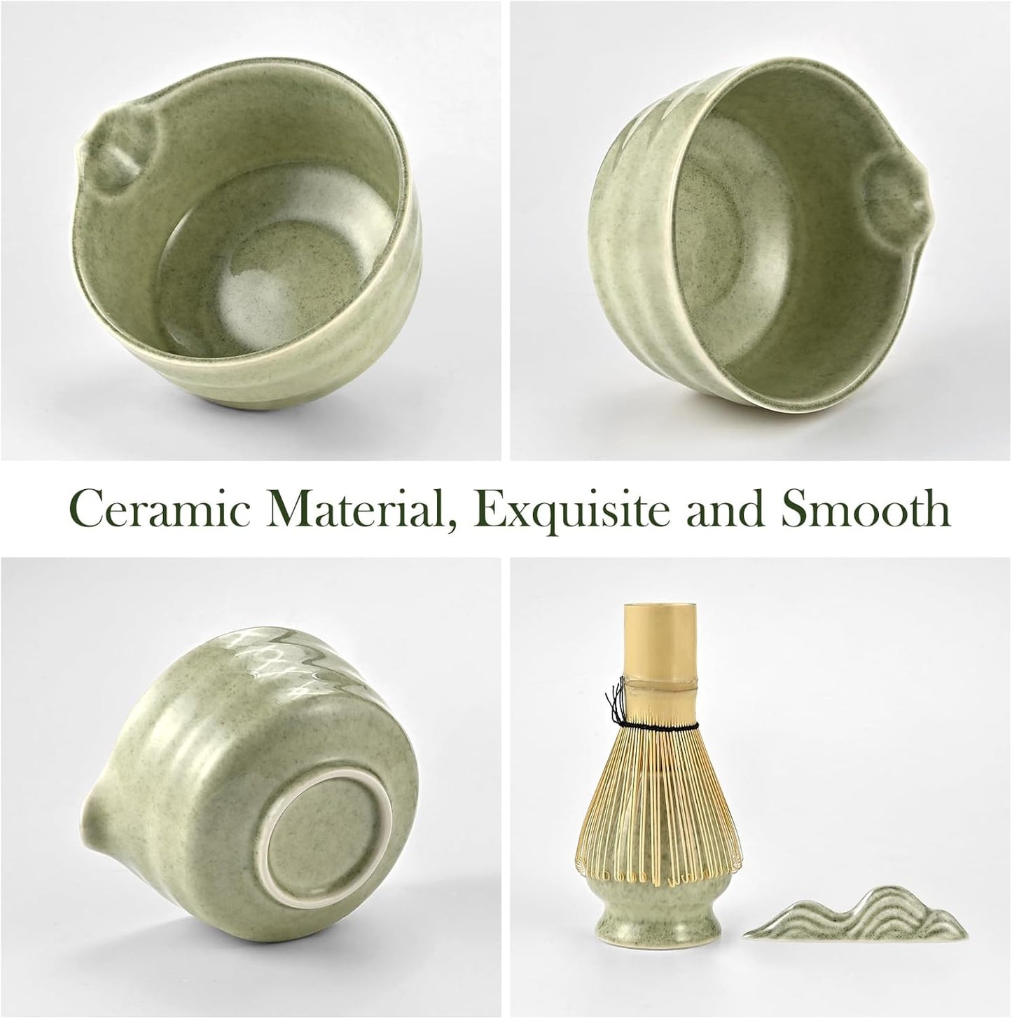 Matcha Set, 8 PCS Japanese Matcha Bowl Set with Whisk and Tea Scoop - Traditional Matcha Kit for Authentic Matcha Preparation, Perfect for Gift