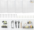Peg Board, 16”×16”Large Heavy Duty Metal Pegboard Panels by Hogurity