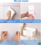2pc Clear Wall Mount Organizer, Adhesive Cabinet Door Organizer, Self Adhesive - Image 6