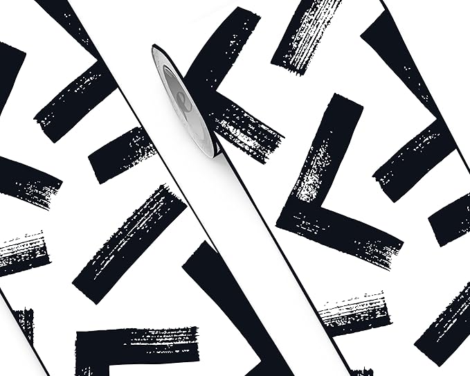 FLFK Black and White Design Wallpaper Border by FLFK