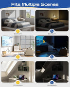 60" W x 54" L 100% Blackout Curtains, Total Darkness No-Drill Black Out Window - Image 6