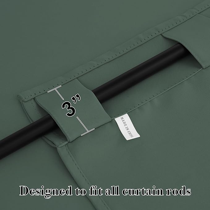 RYB HOME Blackout Curtains 54 inches Long - Image 5