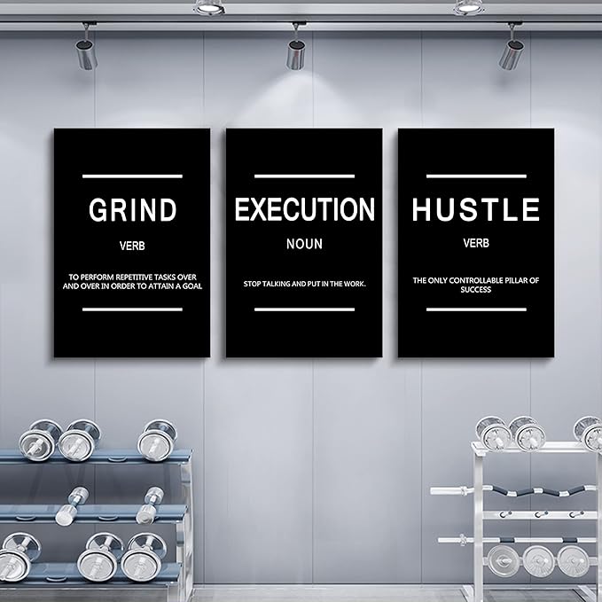 Framed Canvas Wall Art Success Quote, Office Wall Art, Positive Motivational - Image 3
