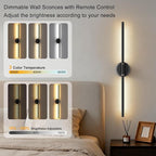 Battery Operated Wall Sconces Set of 2, Dimmable 6000mAh Rechargeable Wall - Image 3
