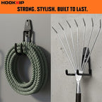 Pack 13 Garage Hooks Heavy Duty | Multi-Sized Wall-Mounted Tool Hangers - Image 6