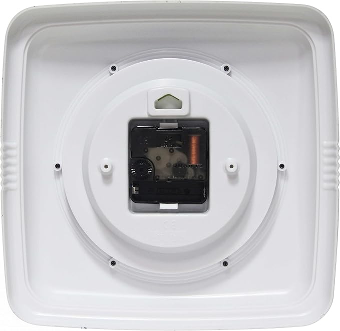 Infinity Instruments Retro Wall Clock – 9-Inch Square Silent Non-Ticking - Image 3