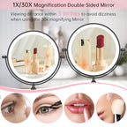 FUNTOUCH 5000mAh Rechargeable Wall Mounted Lighted Makeup Vanity Mirror - Image 3