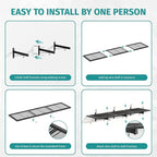2 Pack Garage Wall Shelving, Heavy Duty Storage Shelves 360 LBS Capacity - Image 7