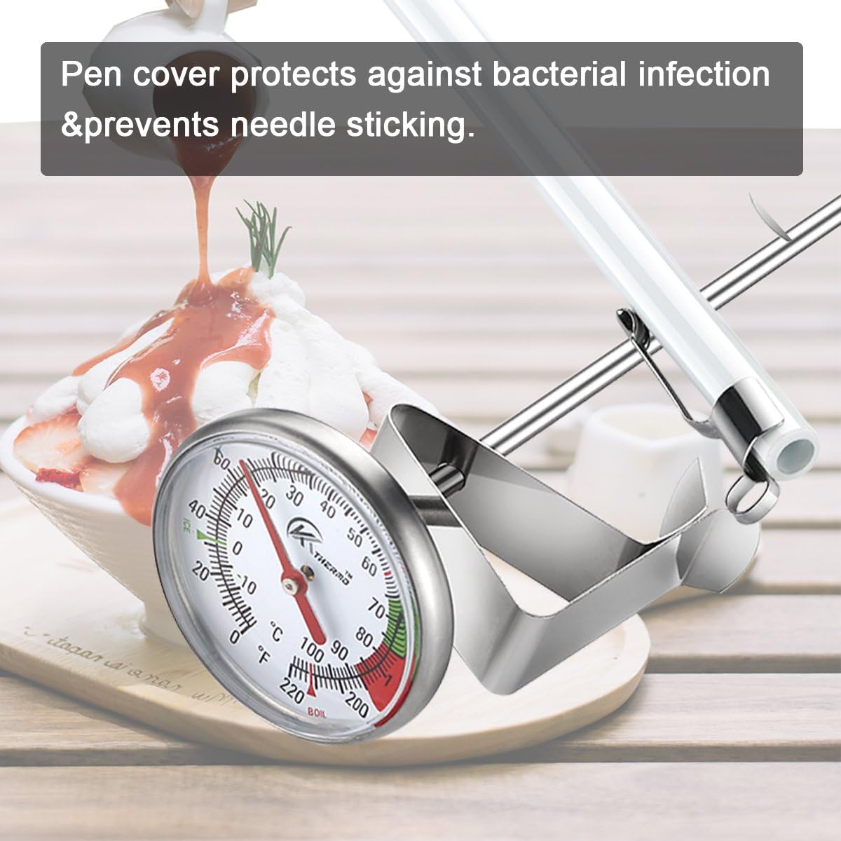 KT THERMO Instand Read 2-Inch Dial Thermometer,Best for The Coffee Drinks,Chocolate Milk Foam