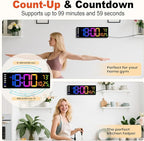 Pytha Sight 16 Inch Large Digital Wall Clock, Large LED Display Digital Wall - Image 6