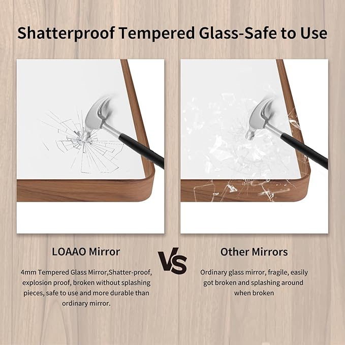 LOAAO 32X36 Inch Bathroom Mirror - Image 7