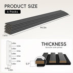 EVERECO 6 Pack Wood Panels for Wall 94.5" × 7.87" Acoustic Soundproof Wall Slat - Image 2