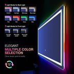 LOAAO 60X28 RGB LED Bathroom Mirror - Image 4